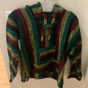 Vintage Rasta Colored Baja Hoodie for toddler